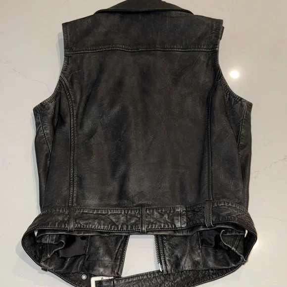 Topshop Leather Vest - Picture 3 of 6